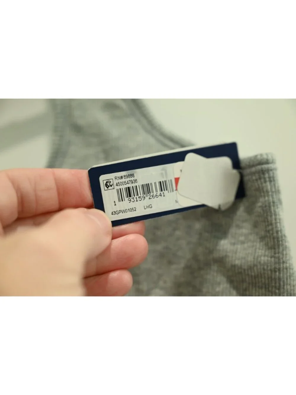 NWD GapBody Cotton Rib Bralette Sz M Grey Wireless Pullover Lounge Bra Stretch